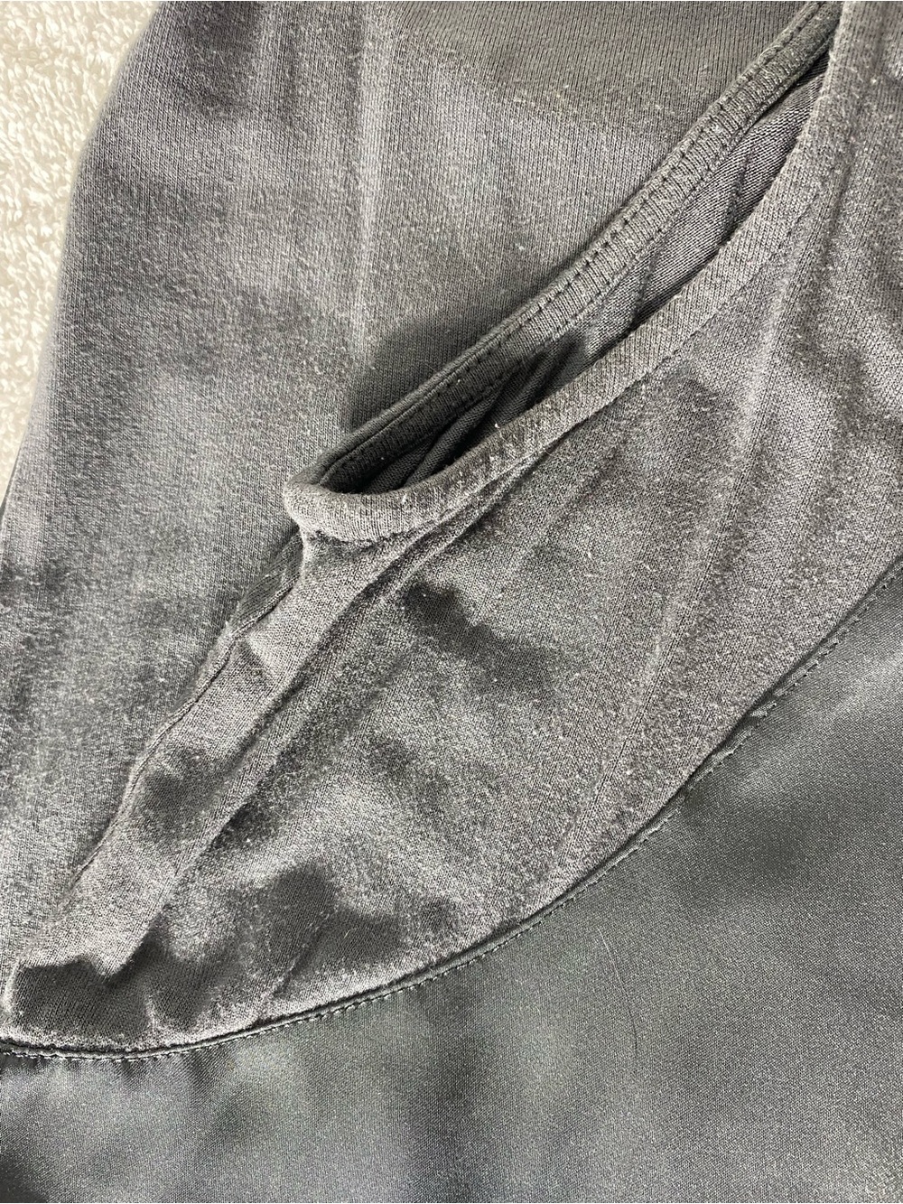 Ricki's Dark Grey Flowy Tank Top with Bottom Tie Accent M - Picture 6 of 15